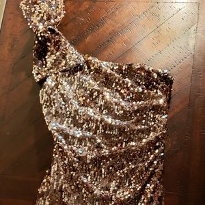Gold Sequin Dress